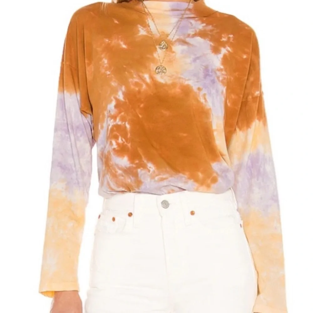 FREE PEOPLE Be Free Tie Dye Tee in‎ Lilac
